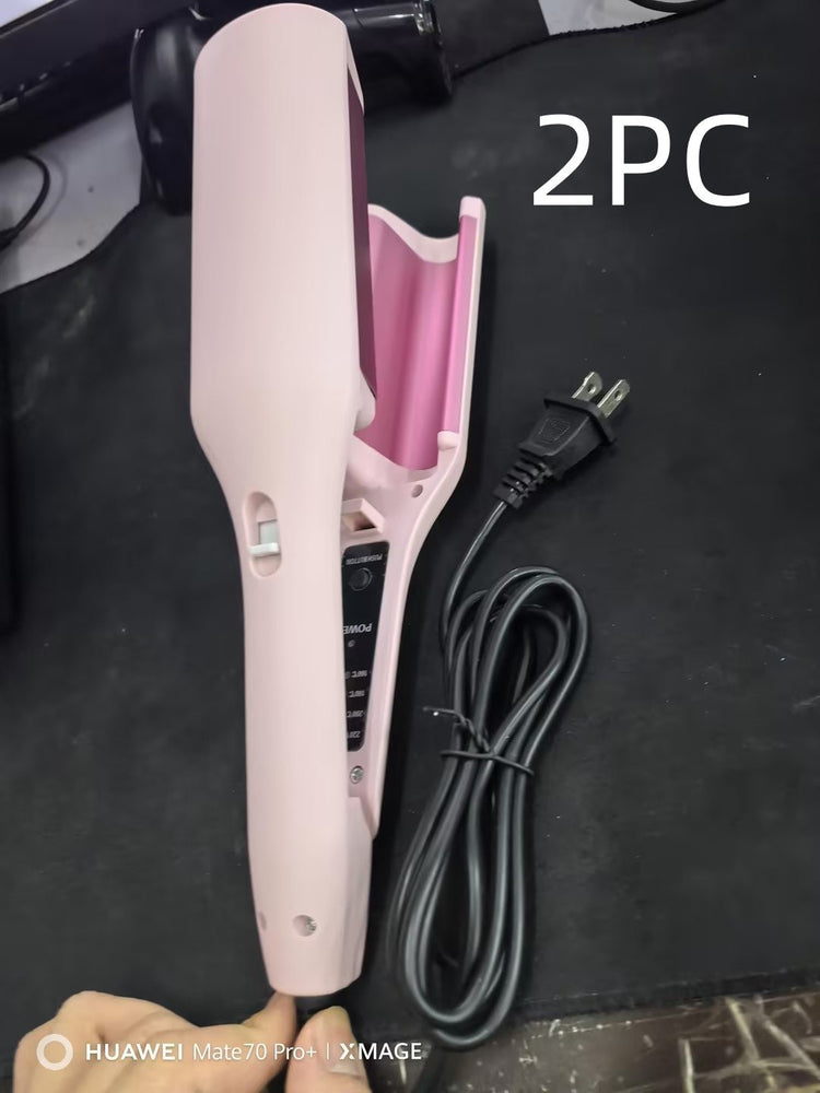 Hair Curling Iron 32mm Deep Wave Hair Curler 4 Temperature Adjustable Fast Heating Crimping Iron Styler Wand For All Hair Style - Serenity Spaces