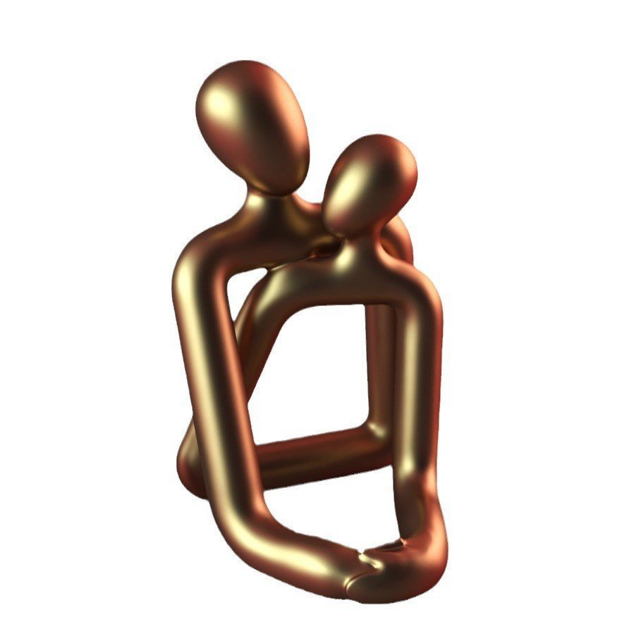 Heartwarming Loving Couple Resin Statue - A Timeless Modern Home Decor Accent For Bookshelves, Office Desks, And Nightstands Valentine&